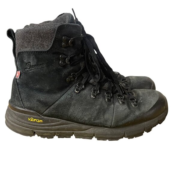 Danner Men's Arctic 600 Side Zip 7" Jet Black 200G Boots Sz 9 Hiking Outdoor - Picture 2 of 14